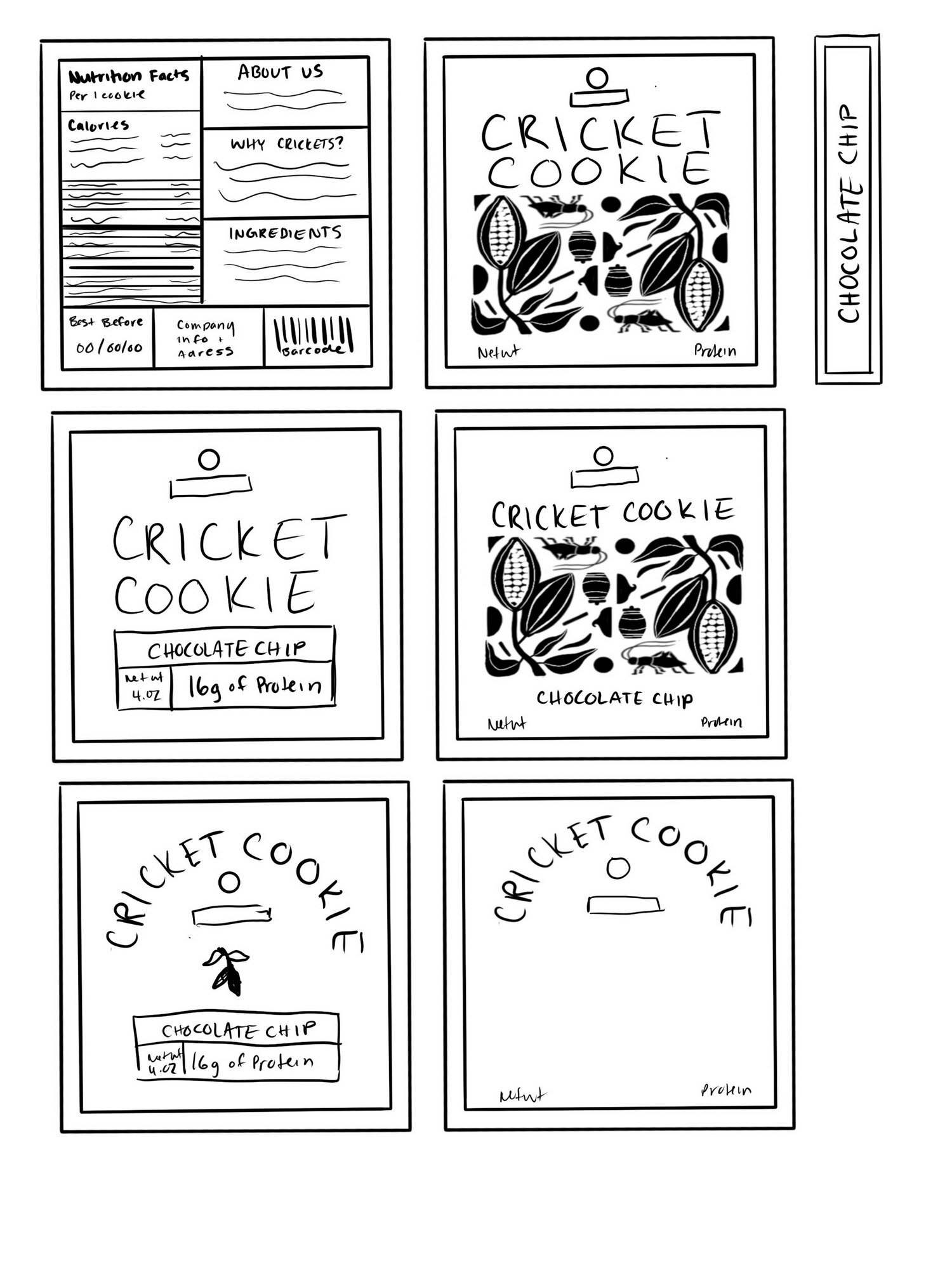  Packaging sketches 