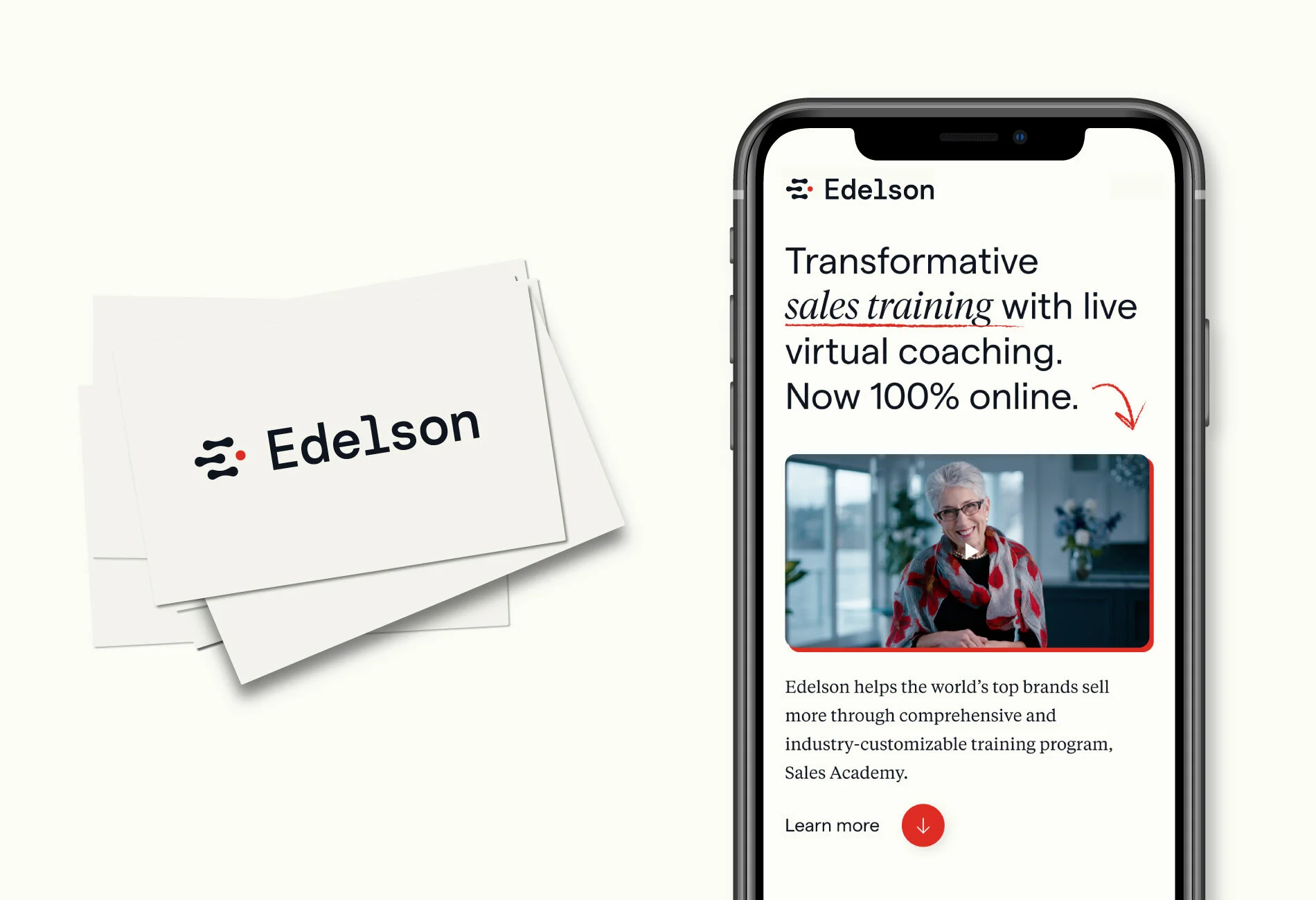 Edelson branding and web design by Henry Slaughter (IDEA Grad 2013) with Course Studio (Completion: 2021)