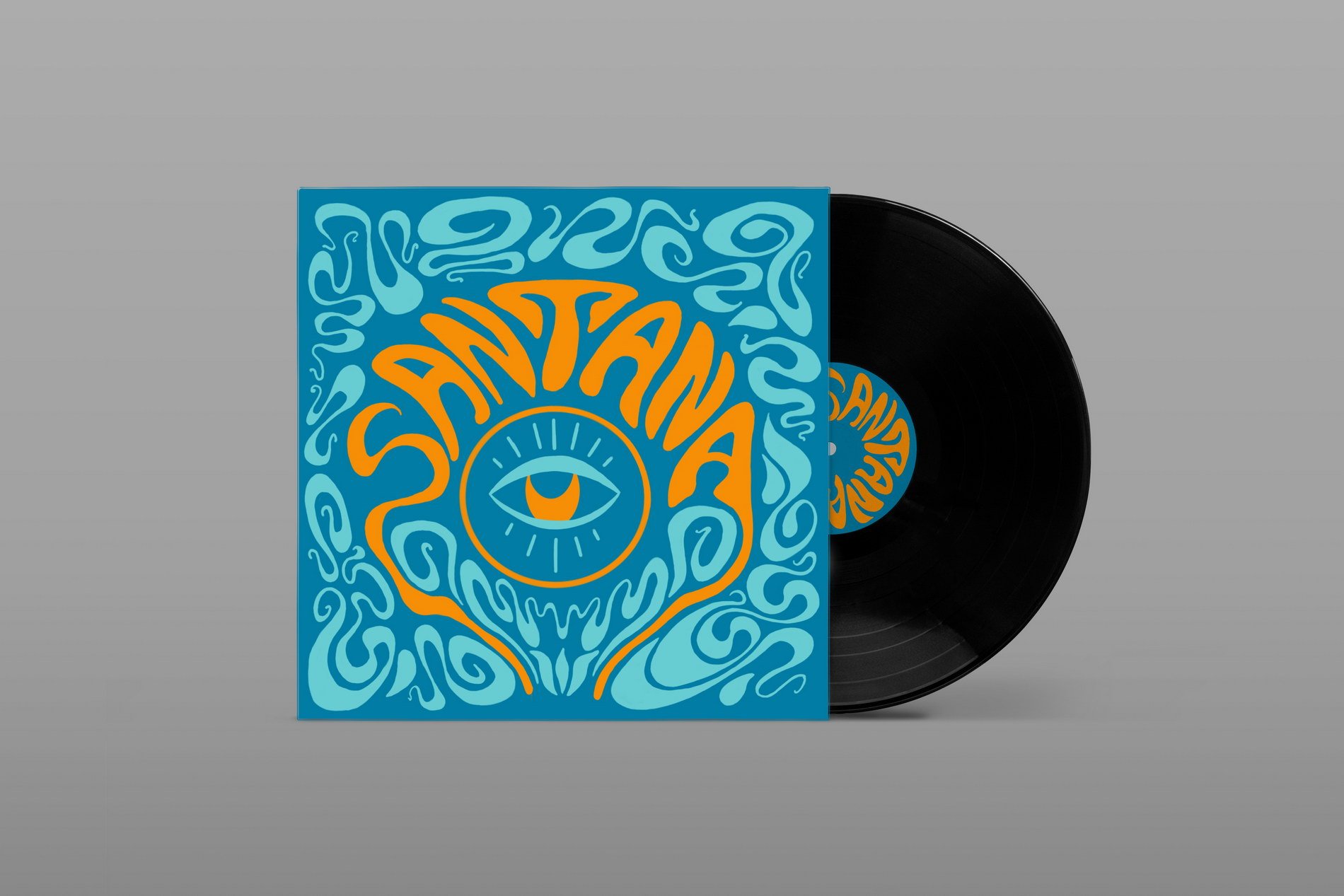 "Santana" album cover design by Katie Yaremkewich