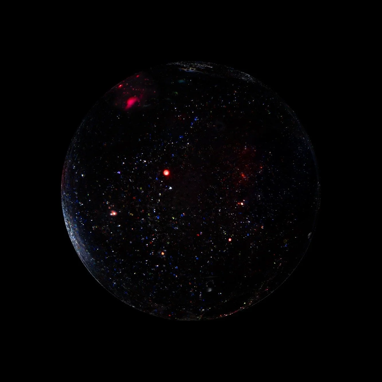 The universe could be spherical, but it appears flat, just like the Earth seems flat to us. #universe #photo #glitter