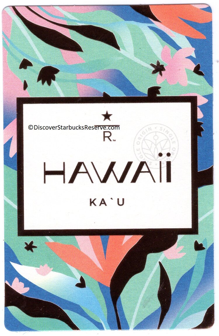 Starbucks Hawaii Card Cove Hawaii USA 2015