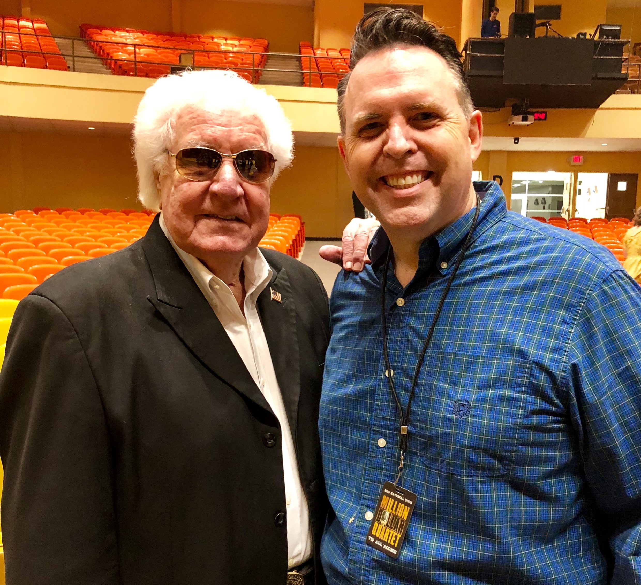 Fluke Holland (drummer in the actual Million Dollar Quartet session) visiting the show in Tenn.