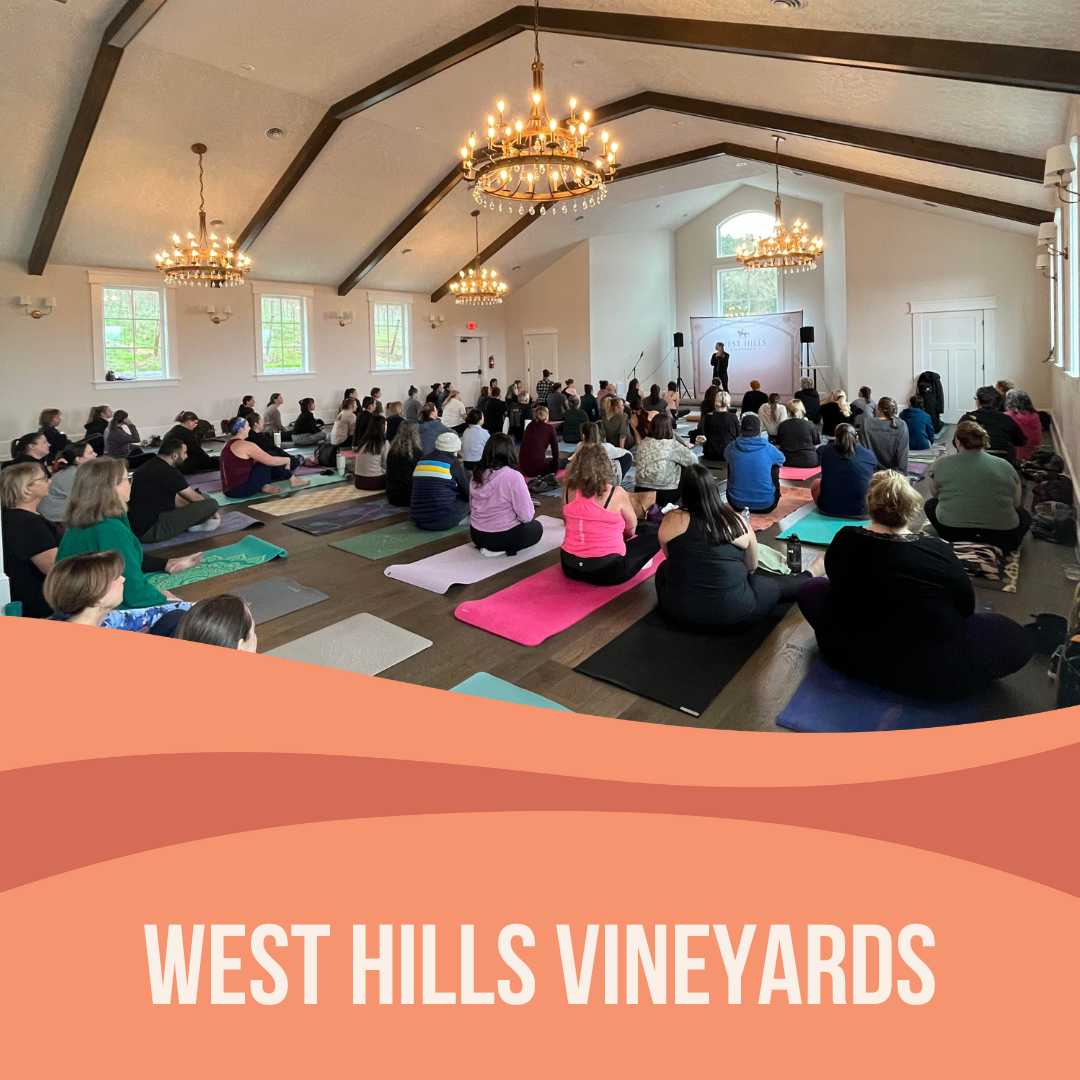 Yoga + Wine at West Hills Vineyards