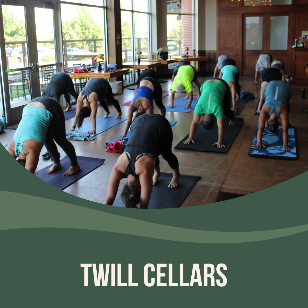 Yoga + Wine at Twill Cellars