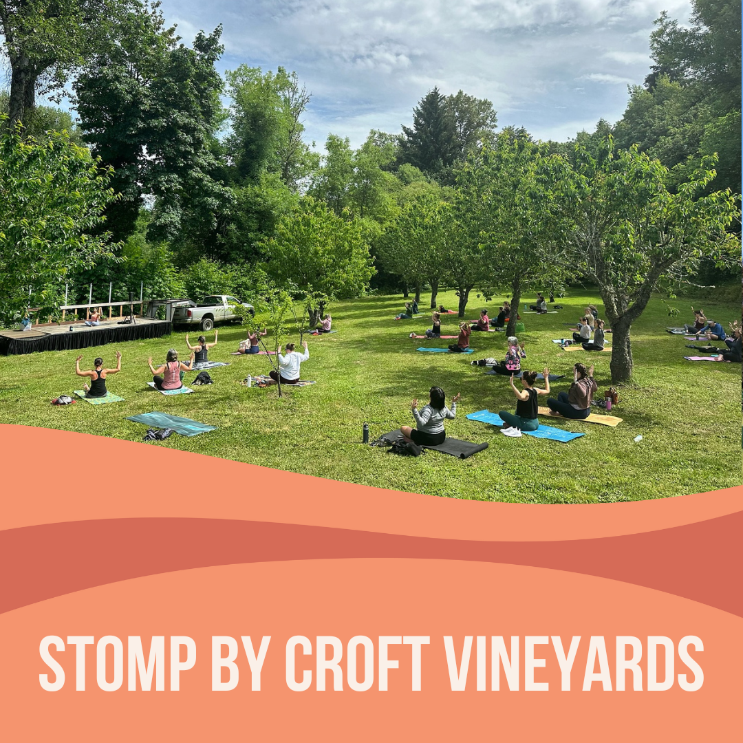 Yoga + Wine at Stomp
