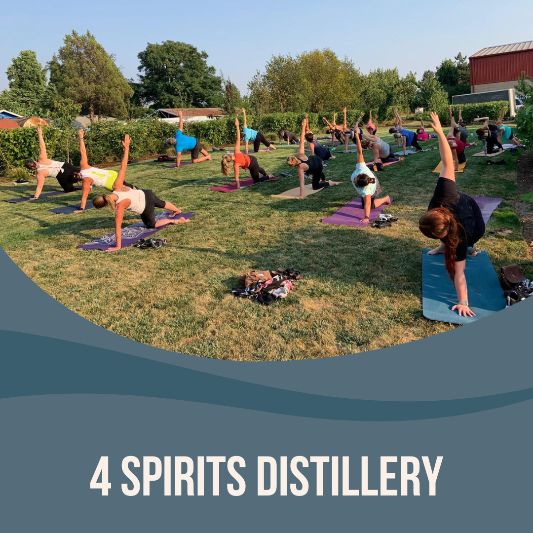 Yoga + Spirits at 4 Spirits Distillery