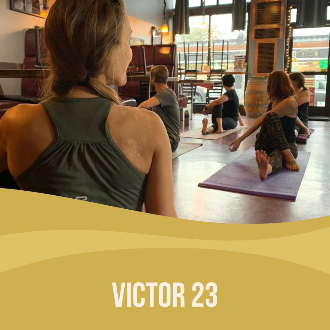 Yoga + Beer at Victor 23