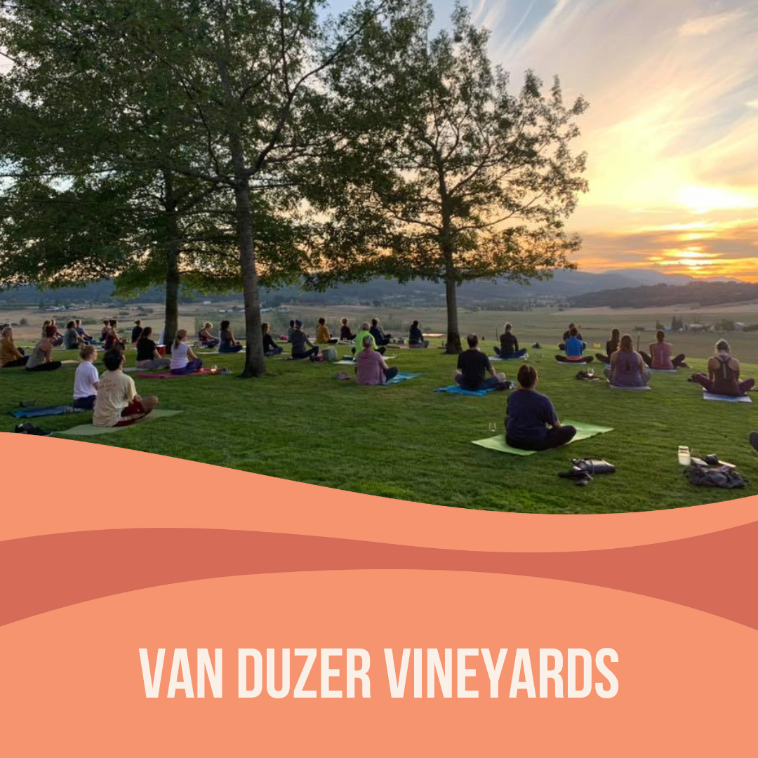 Yoga + Wine at Van Duzer Vineyards