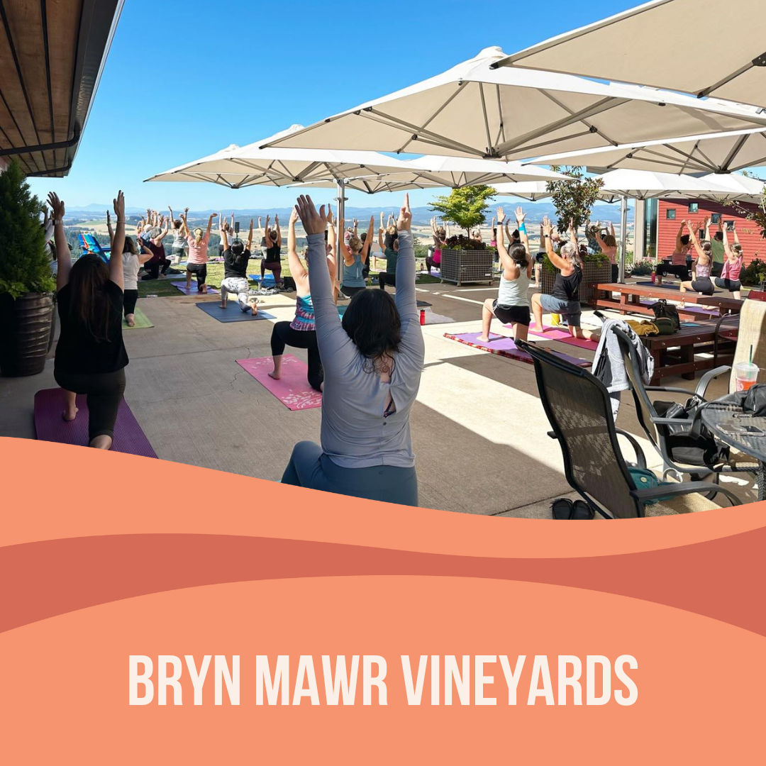 Yoga + Wine at Bryn Mawr Vineyards