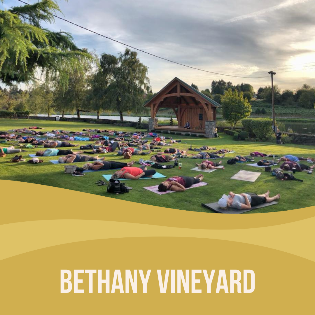 Yoga + Wine at Bethany Vineyard