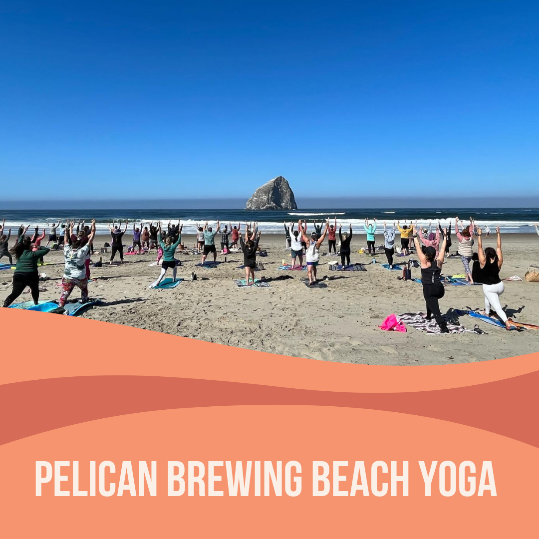 Beach Yoga + Beer at Pelican Brewing