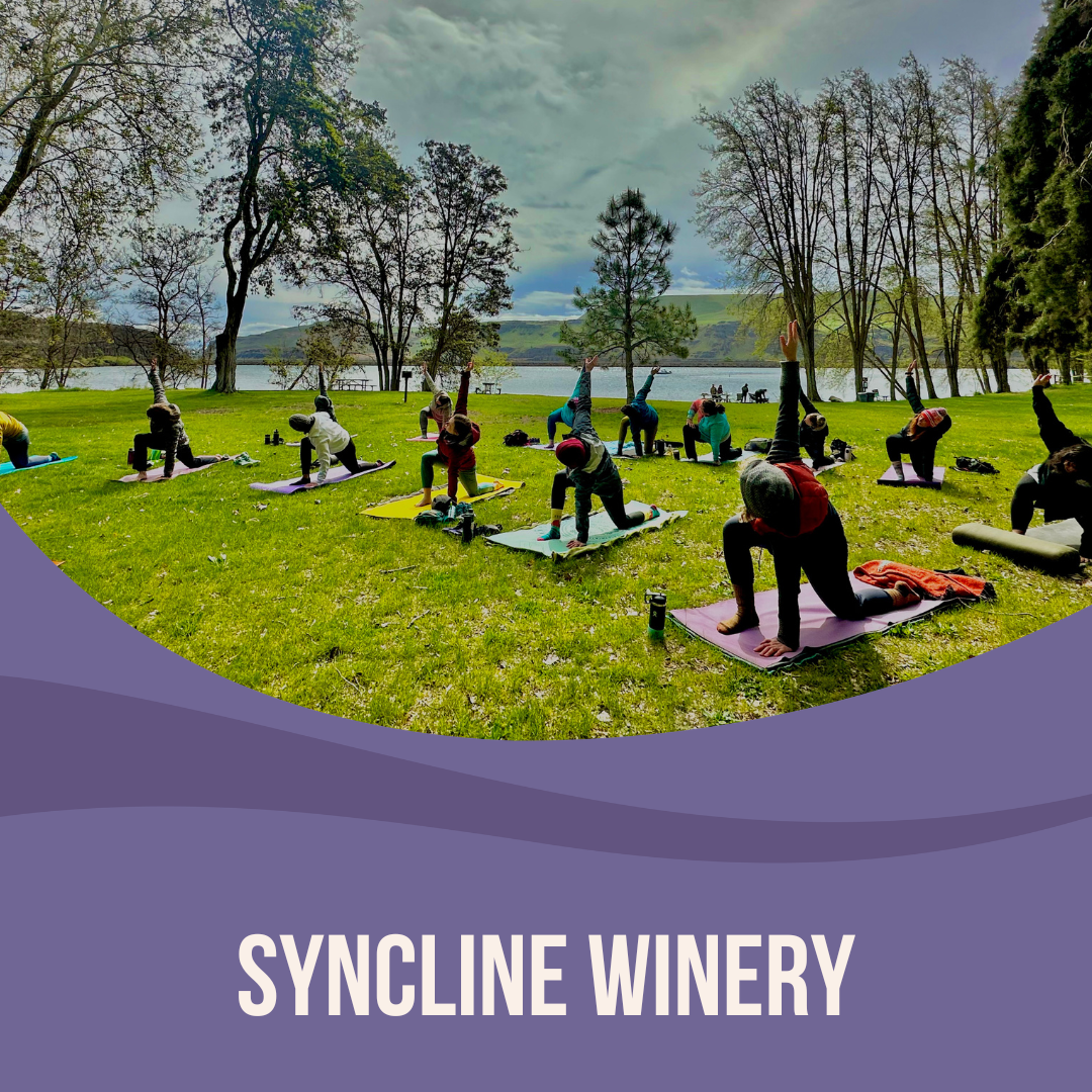 Yoga + Wine + Wildflowers at Syncline Winery