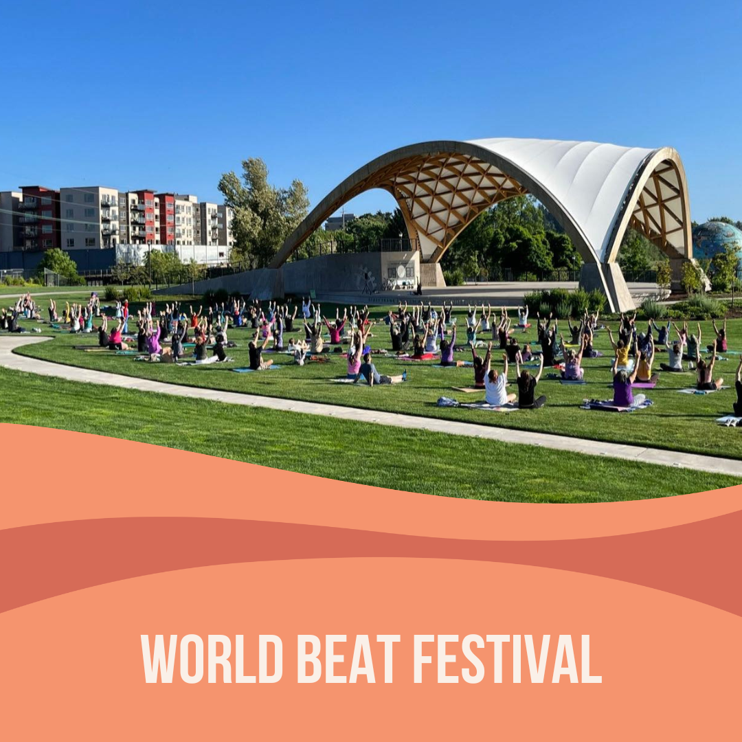 Yoga at World Beat Festival