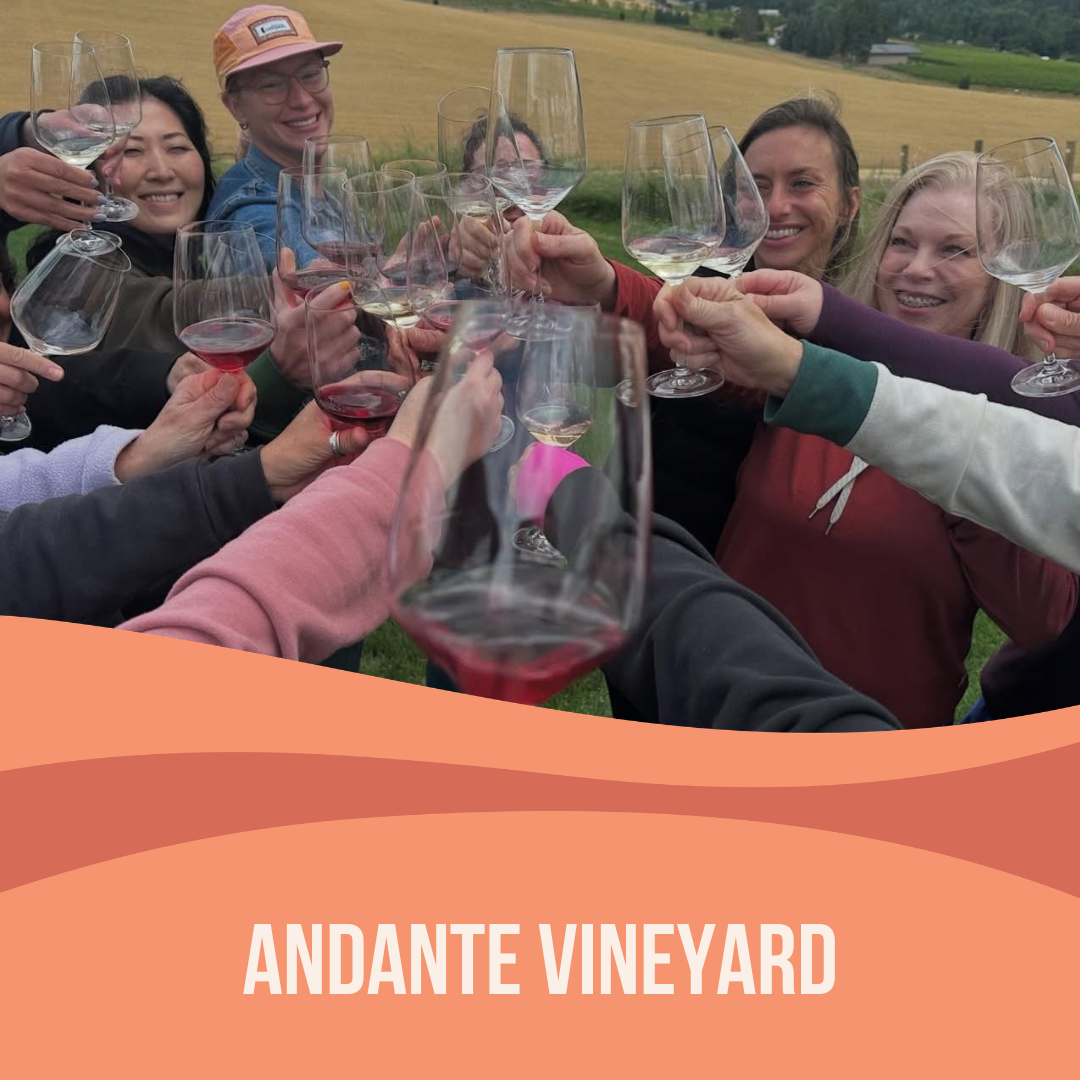 Yoga + Wine at Andante Vineyard