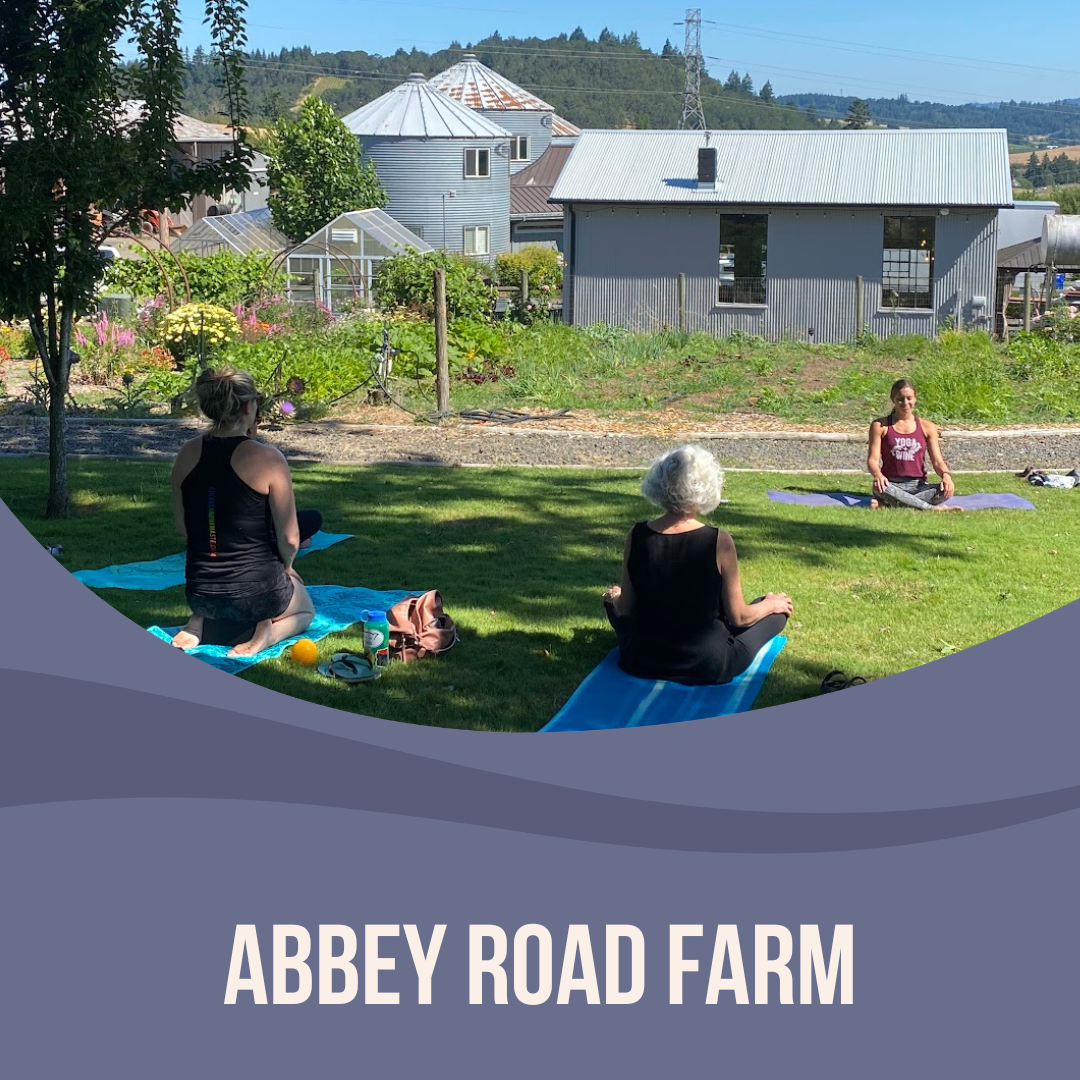 Yoga + Wine at Abbey Road Farm