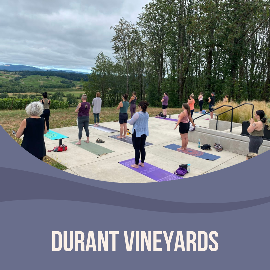 Yoga + Wine at Durant Vineyards
