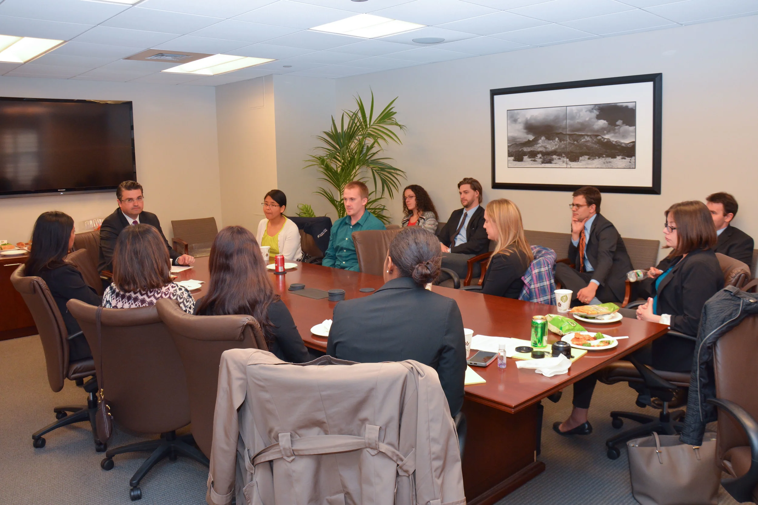 May 2016 lunch at Hirsch Roberts Weinstein