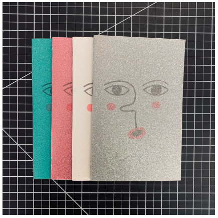 The Glitter Zine is here! An art book / zine full of different faces, moods, and layers.