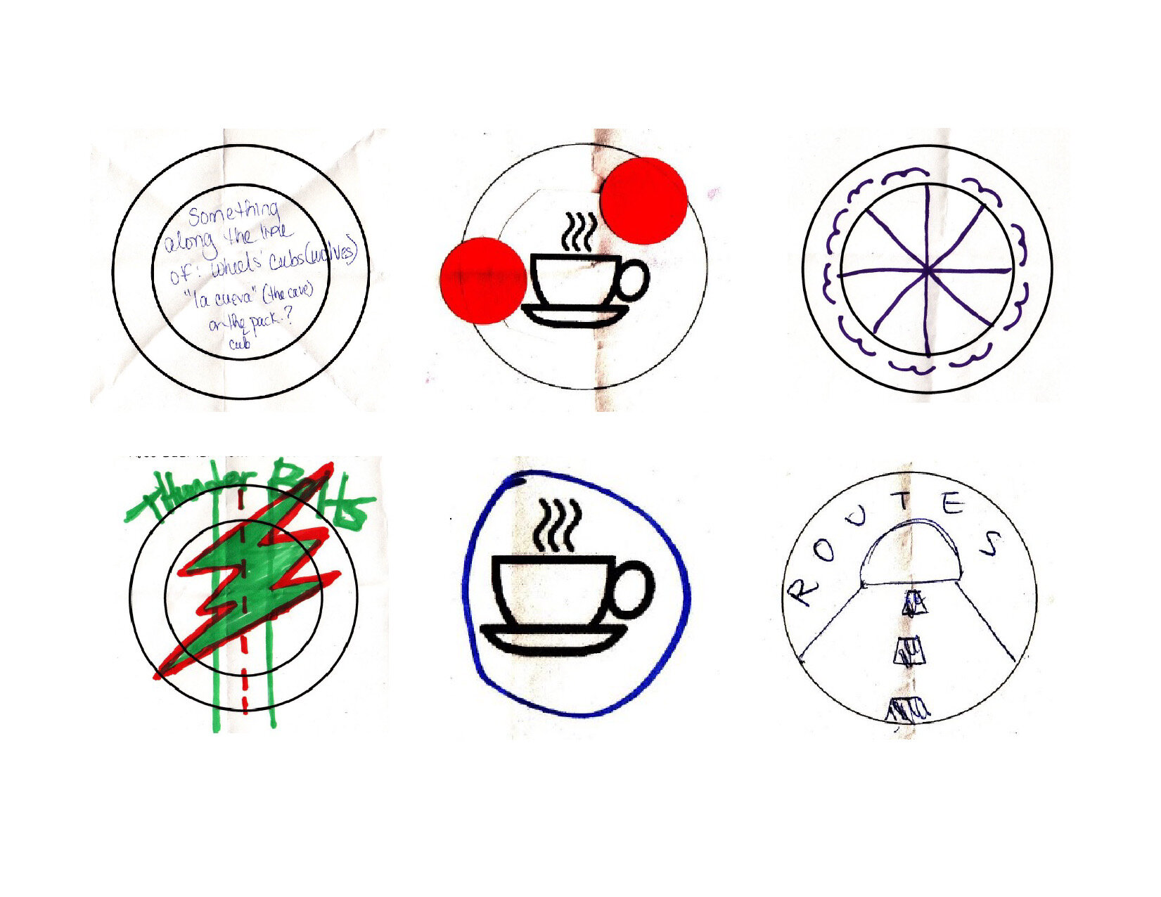 Round 1: The TNS digitalized these five highly-voted icon ideas.