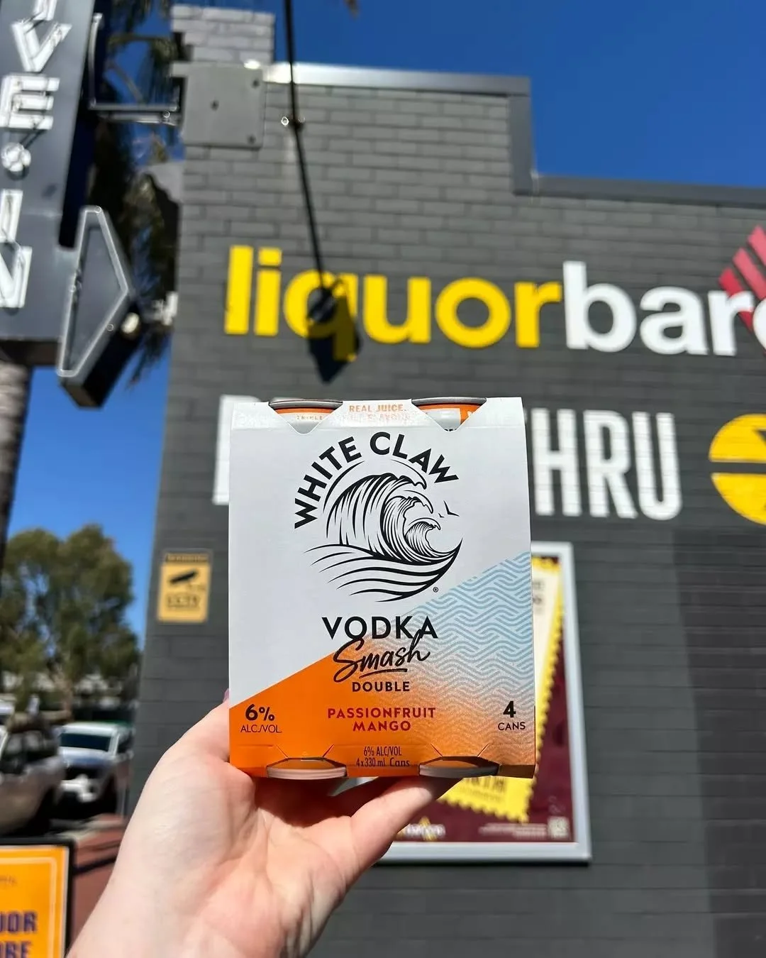 Passionfruit &amp; mango flavours hitting different in this heat 🍊

White Claw Vodka Smash Doubles have landed! Secure yours today at Bunbury Liquor Barons.