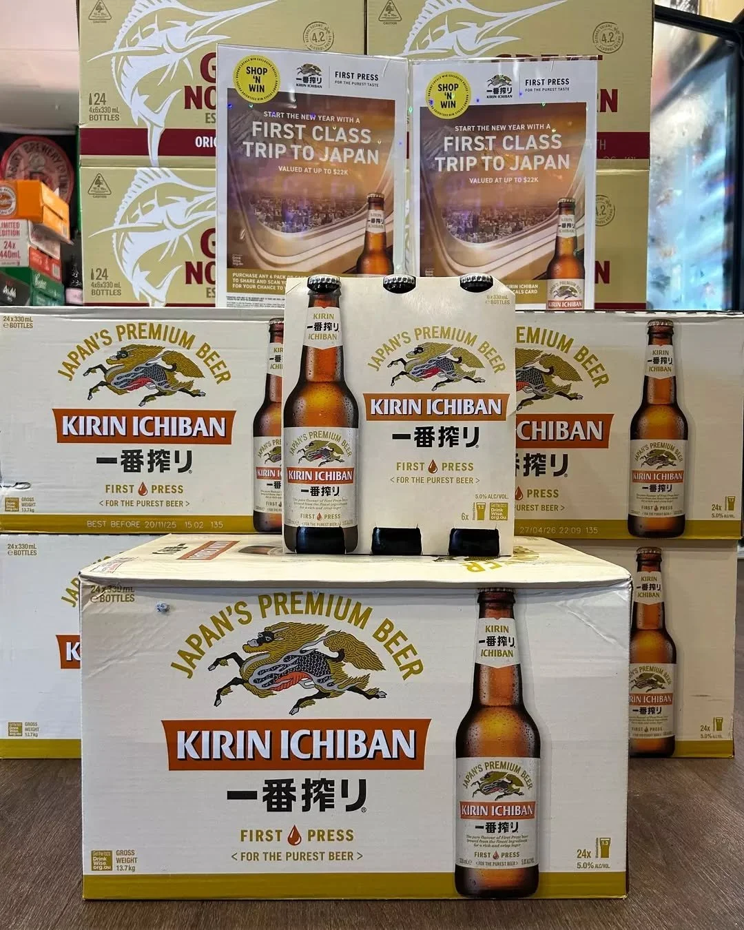 WIN a First Class trip to Japan! 🍺

Liquor Barons are giving you a chance to score a First Class trip to Japan, simply purchase any Kirin Ichiban product and scan your Liquor Barons Club card in-store to enter. 

That&rsquo;s it. Enter now and you c
