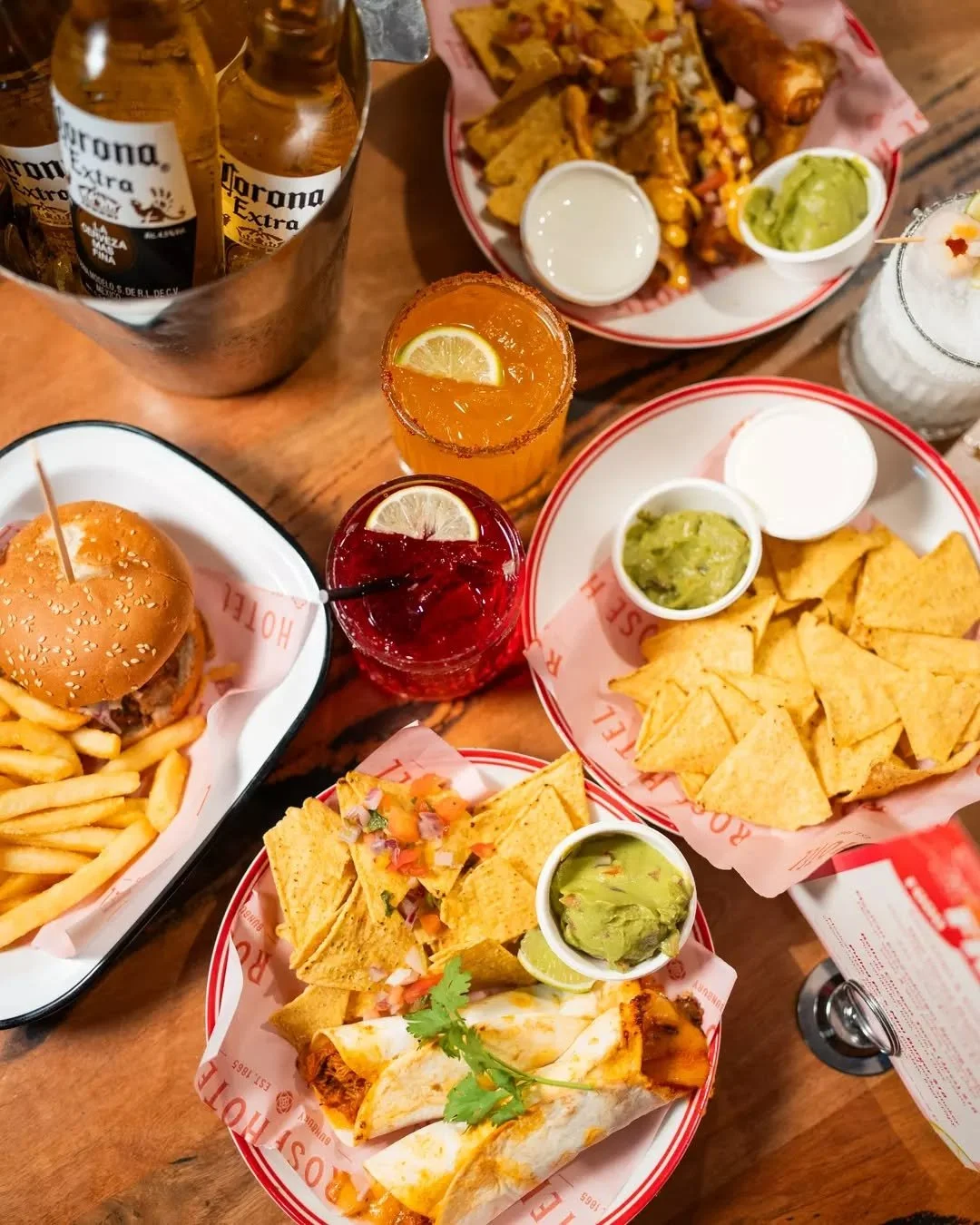 Fridays from 5pm = DJs, margs that go down a little too easy, and a fiesta menu built for the table 🎉

Celebrate the start to the weekend with us every Friday at Fiesta Fridays!