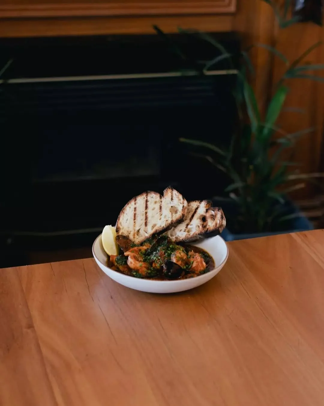 A little heat, a lot of flavour, and everything you want in one bowl 🔥 

Our April special combines fresh seafood, rich tomato and zesty gremolata, balanced perfectly with sourdough. Try it before it's gone!