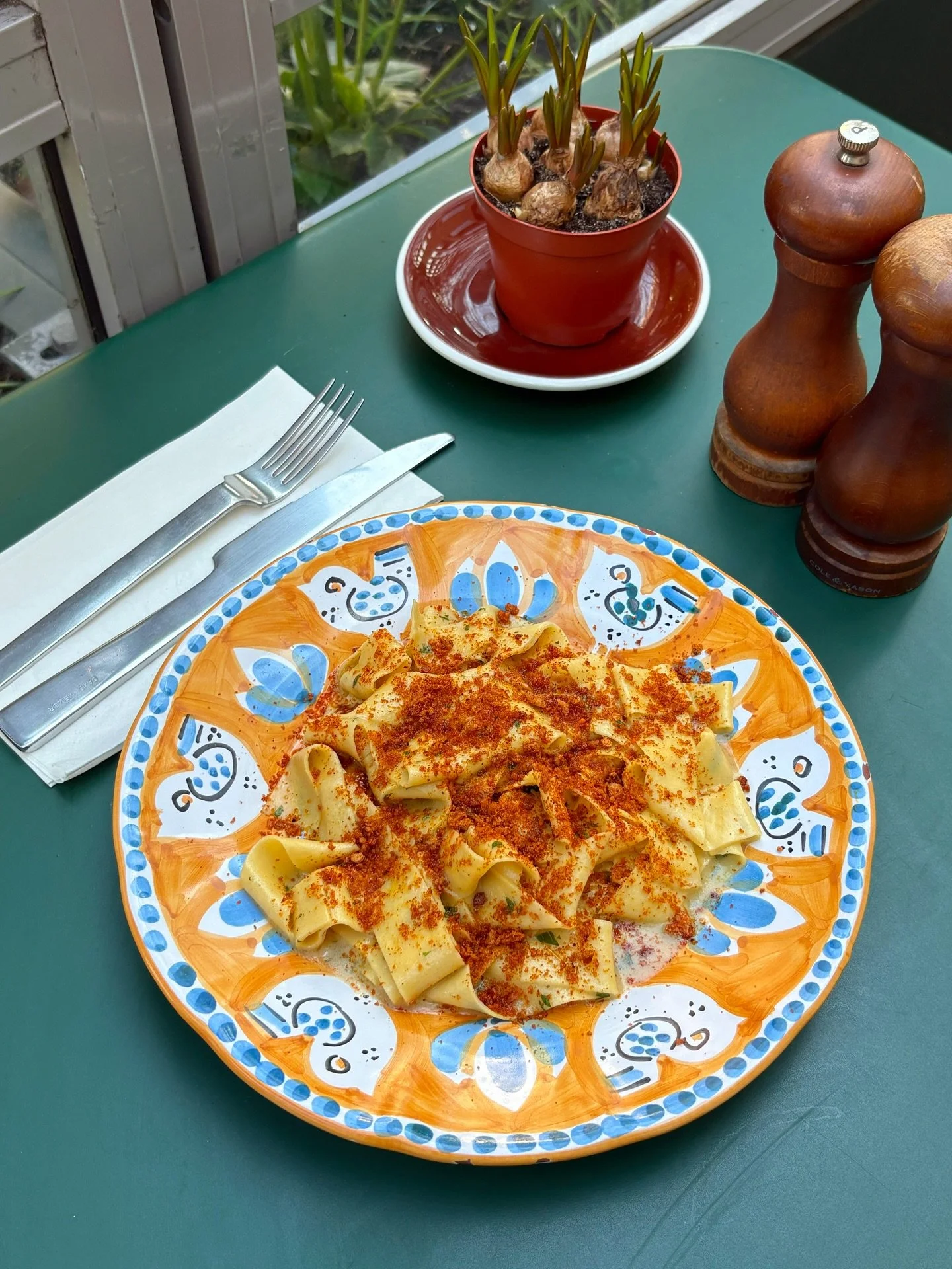 Currently on the menu at Canada Water Cafe...🍝🌿

If you haven&rsquo;t tried our April specials yet, this is your sign.

Highlights include our grilled lamb rump with caponata, handmade wild garlic &amp; asparagus ravioli, and a creamy lemon &amp; b