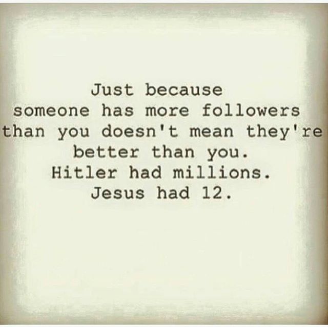 Never a truer word spoken 😇 
When you get to the end of your life and face GOD, do you really think HE is going to ask you how many instagram followers you had? #howmanypeopledidyouhelp 
#knowwhoyouareinchrist #myidentityisinchrist