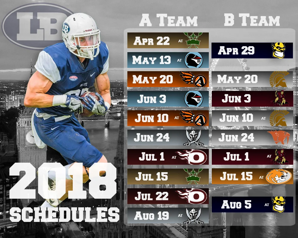 London Blitz 19+ Schedules Announced