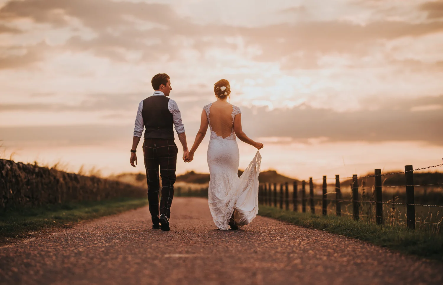 Kinkell Byre Wedding Sunset