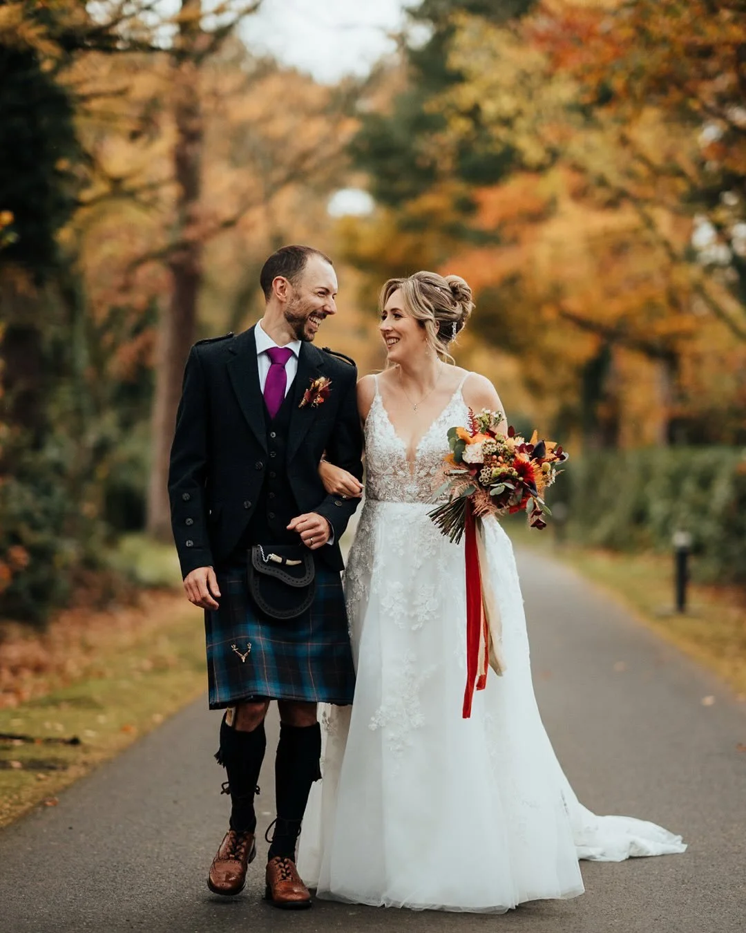 ✨ MJ &amp; David ✨
7th November 2025 | Enterkine Country House Resort, Ayrshire

What. A. Day. 😍 The weather was absolutely incredible for November &mdash; 15 degrees, not a breath of wind, and those autumn colours were amazing! 🍂☀️ Guests spent mo