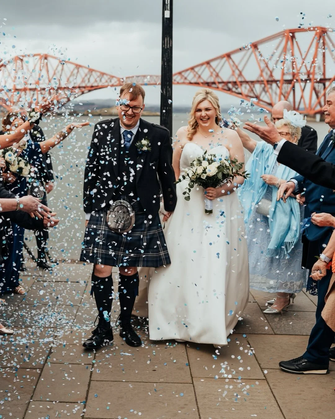 Rachael &amp; Barrie 🤍✨ 
14.03.26 | South Queensferry 

A beautiful, intimate coastal celebration filled with so much love, laughter, and the most special moments. From getting ready at Orocco Pier to an amazing confetti shoot with the famous bridge