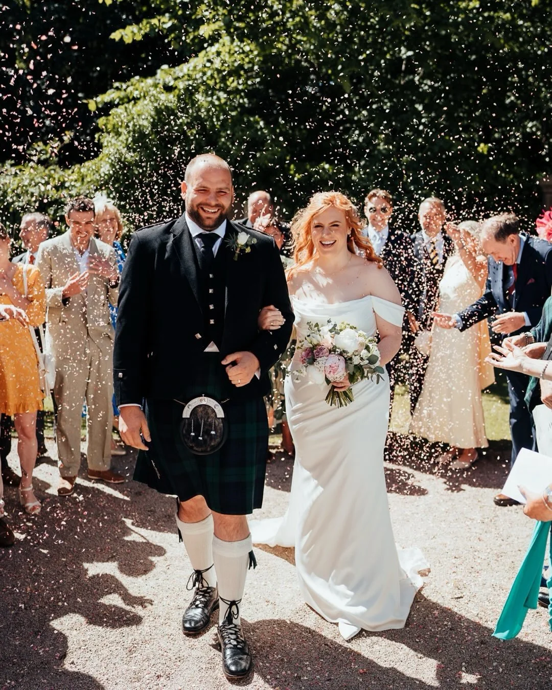 A gorgeous Monday at Archerfield for Maddie and Ben&rsquo;s wedding!
A brilliant day from start to finish, with a beautiful ceremony by Dr Jock Stein at the stunning Dirleton Kirk. The bridesmaids brought the energy early on with all the TikTok vibes