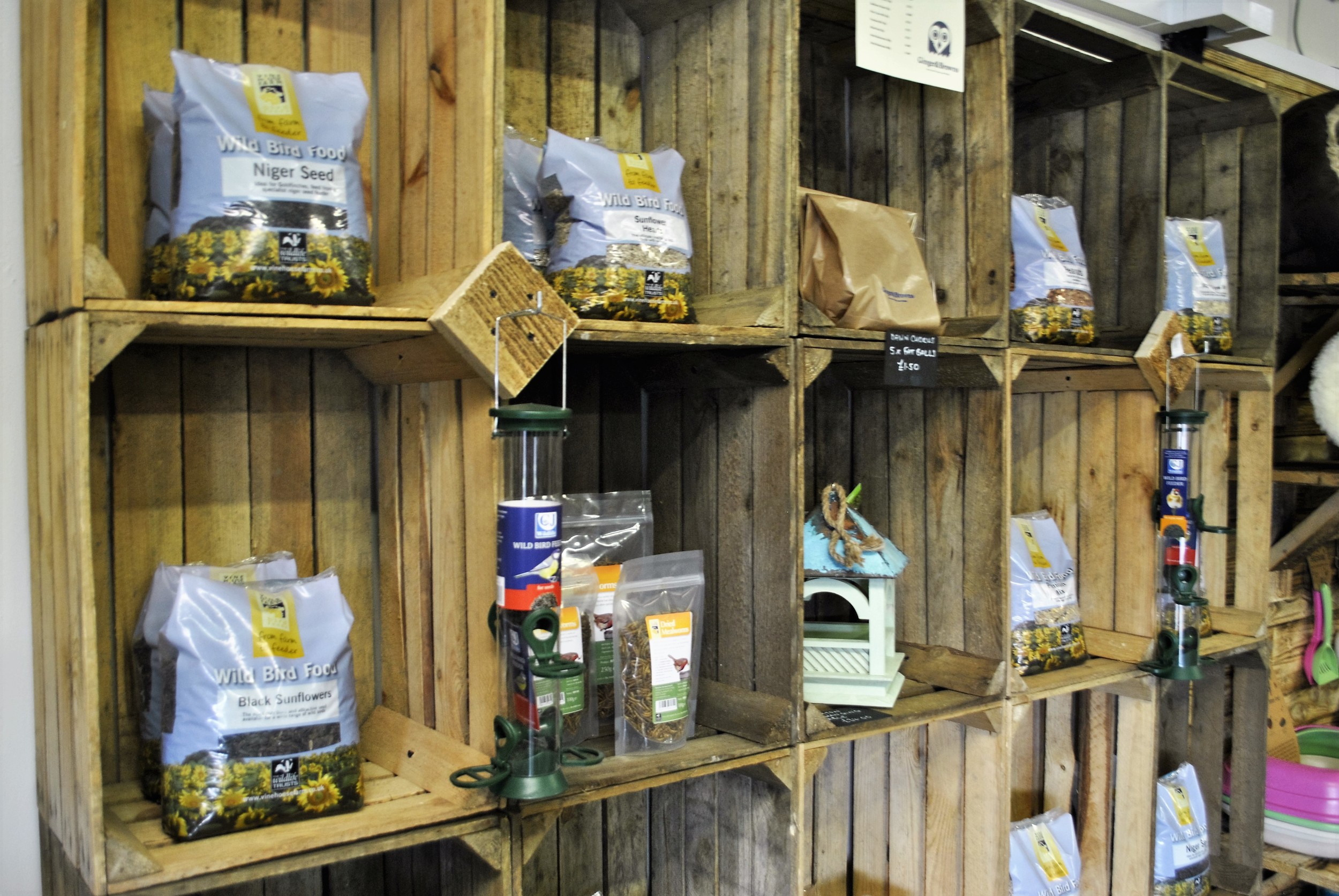 Wildlife food and bird seed for sale at Ginger&Browns pet shop in Northwich, Chester near Chester, Winsford, Frodsham. Shop in store or buy online.