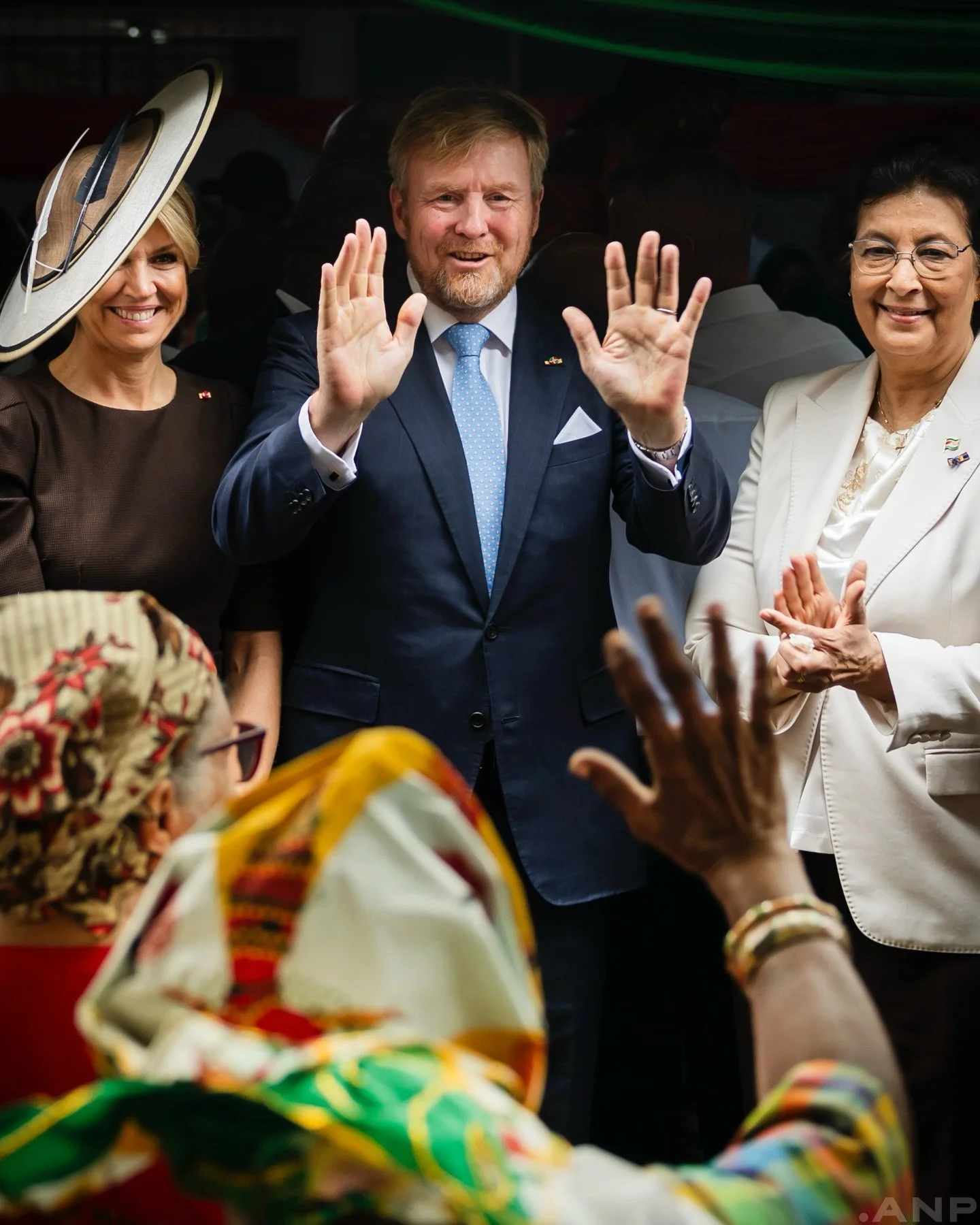 Koning Willem-Alexander en koningin Maxima tijdens het staatsbezoek aan Suriname. Het was het eerste staatsbezoek aan het land in 47 jaar. #anpfoto #atwork #workday #suriname #willemalexander #maxima #staatsbezoek #statevisit #royals #paramaribo #can
