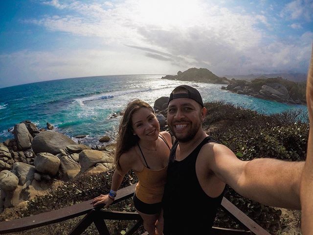 Would you like to wake up to these views at Tayrona National Park in Colombia??. .
.
.
After we hiked a couple of hours to get to Tayrona National Park, we got the chance to sleep in a hamock at the Gazebo in Cabo San Juan for one night! TIP: Get the