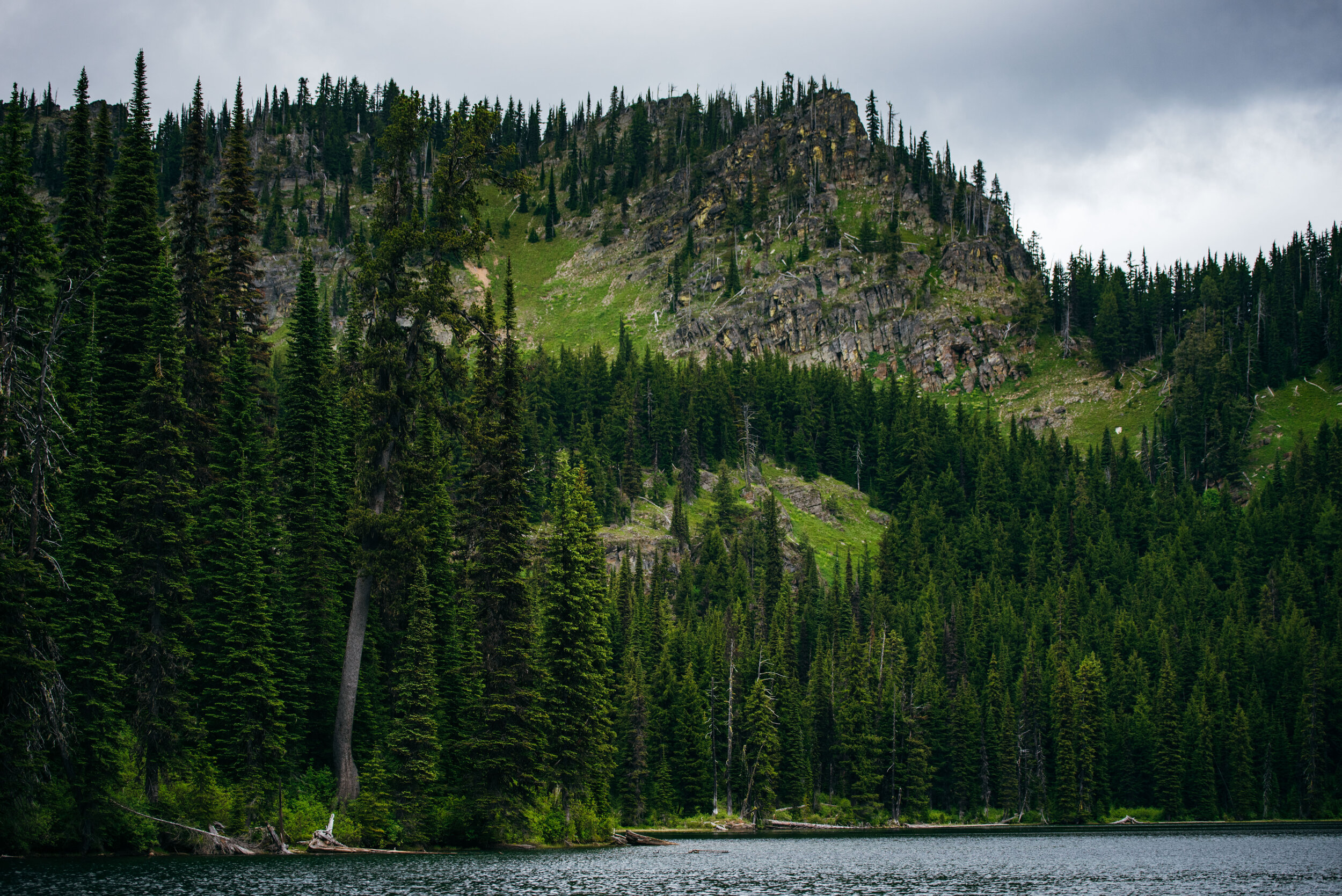  A partial view of the fourth lake we ended up stopping at. 