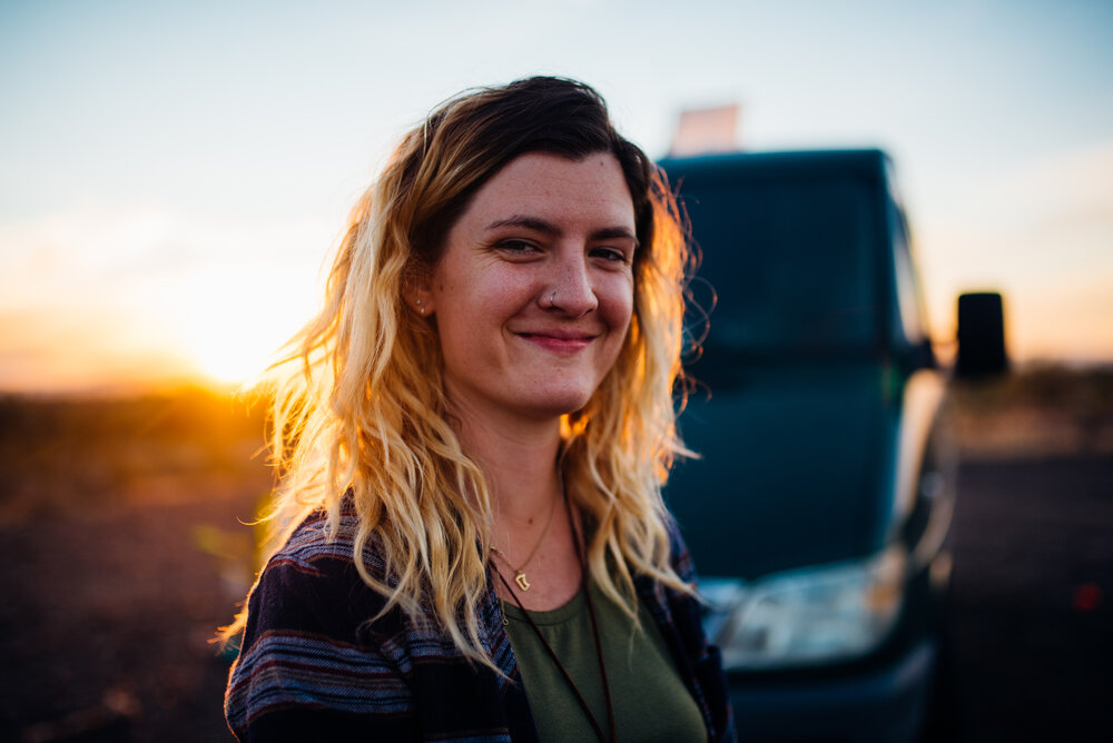  Tried to take a bunch of portraits of folks &amp; their vans. Here’s one of them, Amber. 