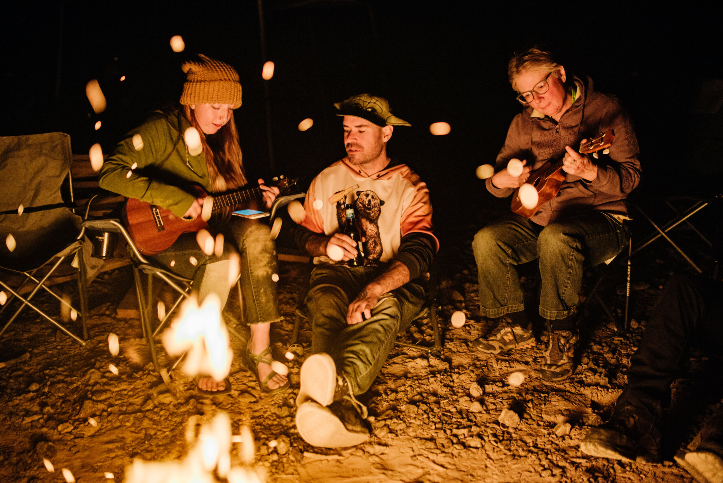  Campfire sing-a-longs are also a staple. 