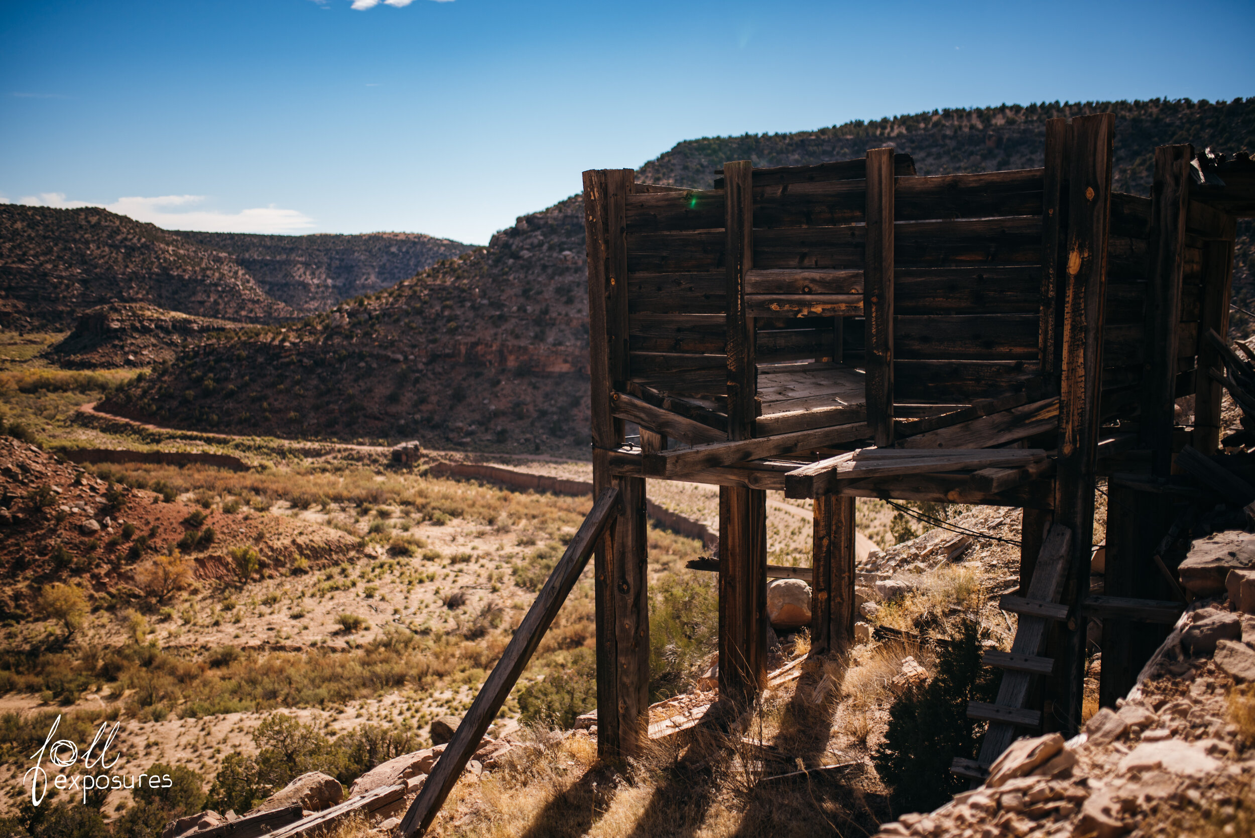 The hopper in relation to the rest of the canyon.