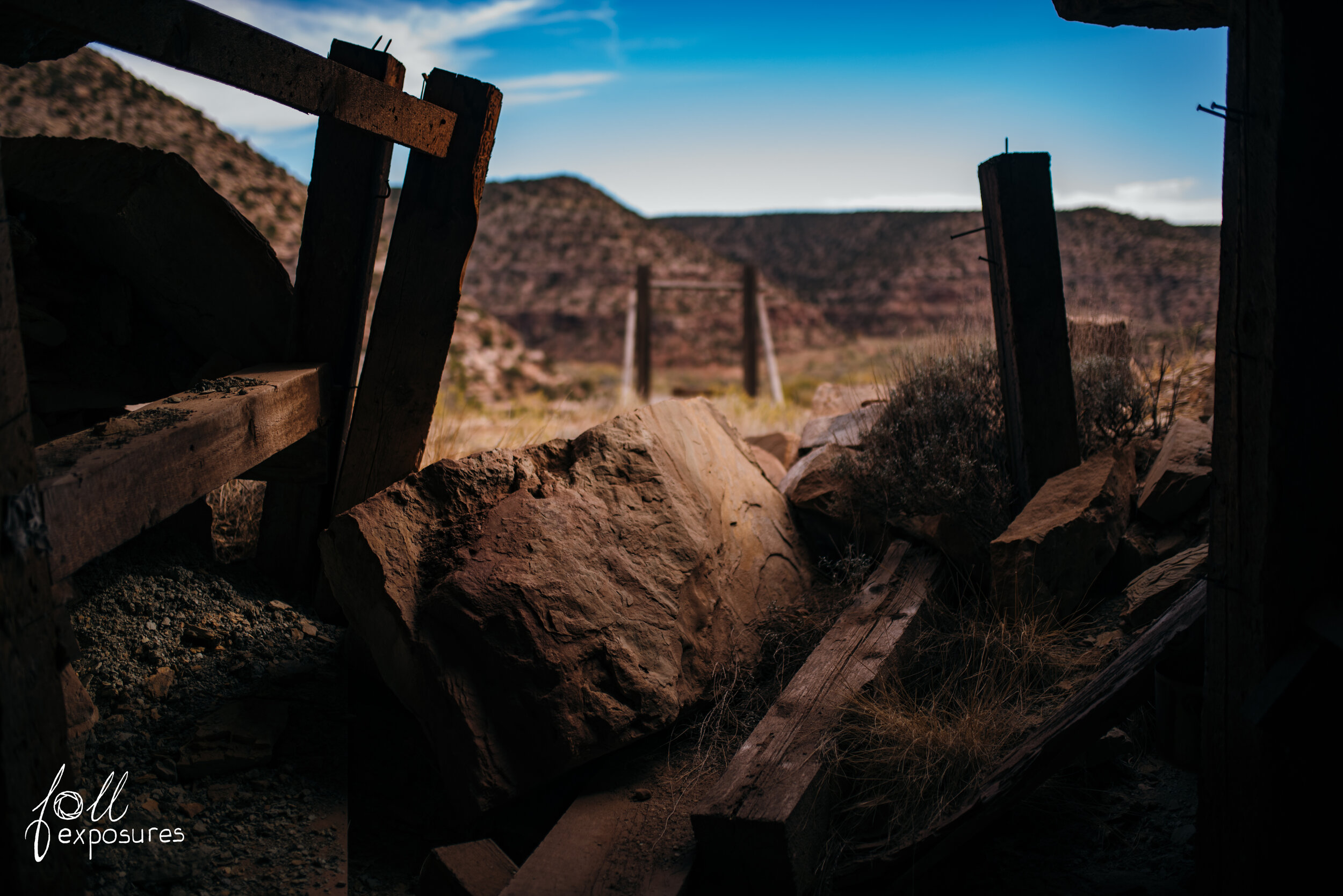  View of the loading dock from inside the mine.  