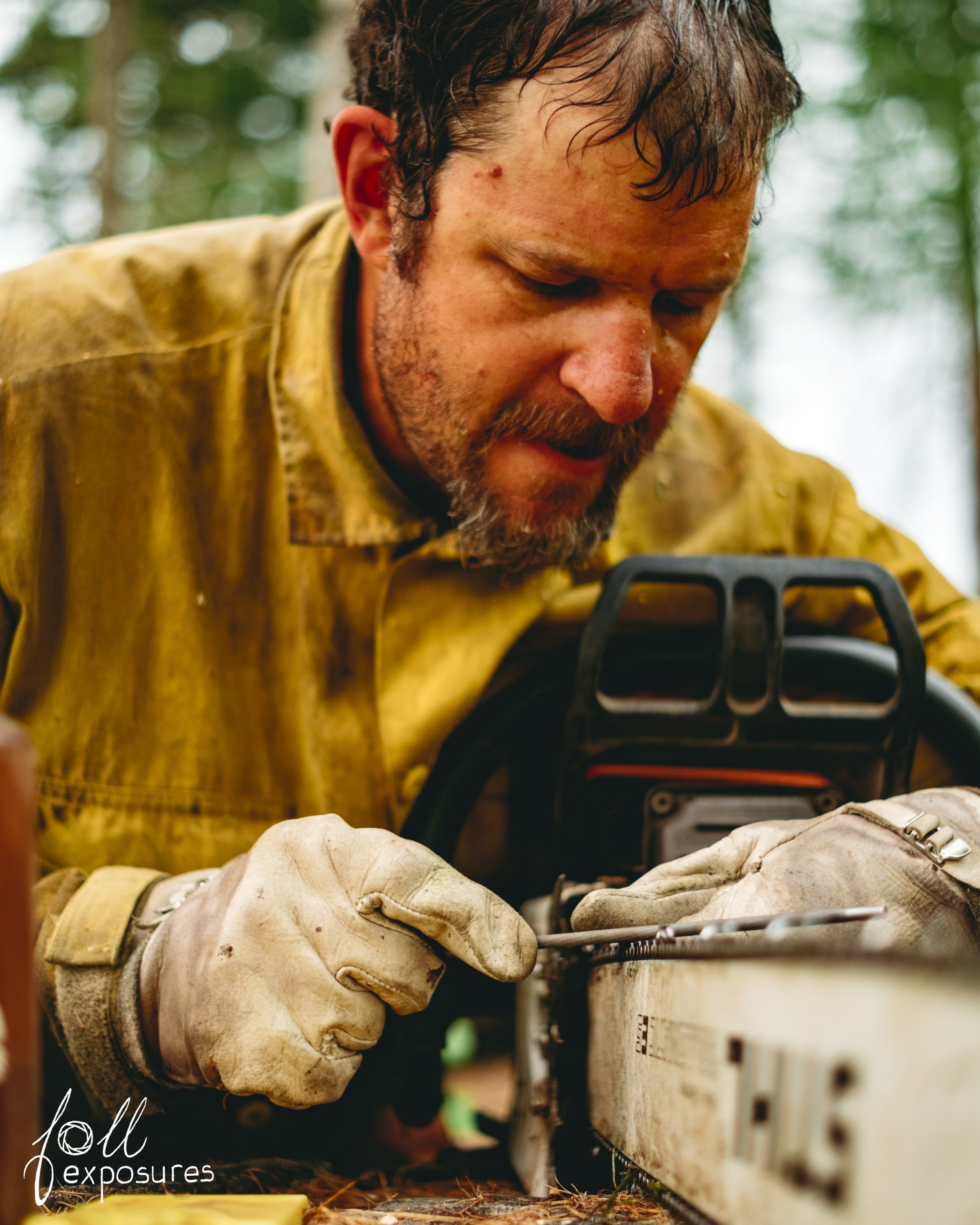 Course, for a sawyer, a 30-minute lunch is never the full 30. You've got to sharpen your saw too.