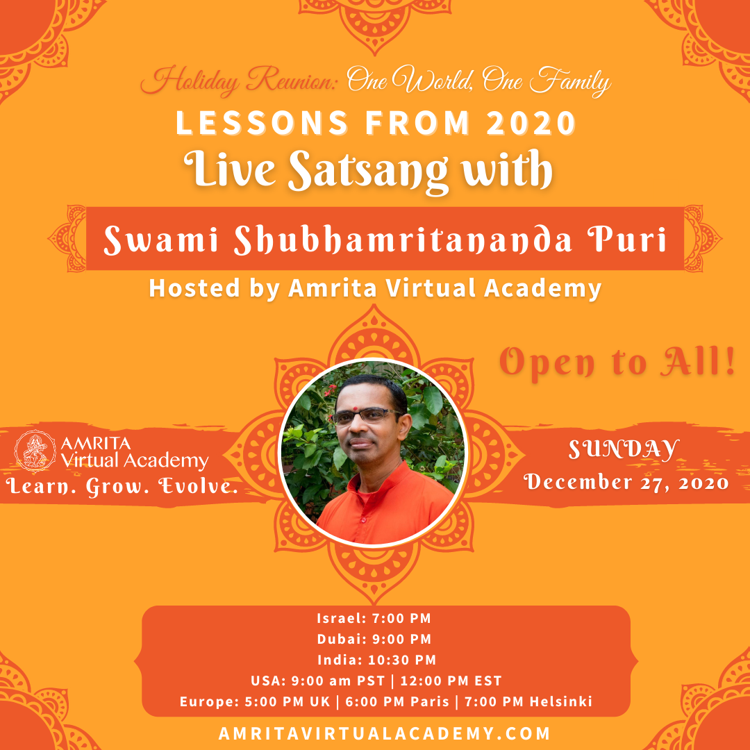 "Lehren aus 2020" Live-Satsang mit Swami Shubamritananda Puri