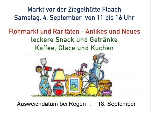 Markt vor der Ziegelhütte in Flaach