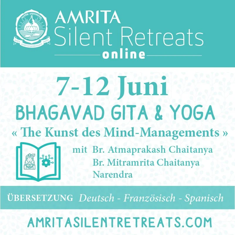 Online: Bhagavad Gita & Yoga Retreat aus Amritapuri