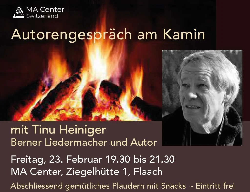 Autorengespräch am Kamin mit Tinu Heiniger