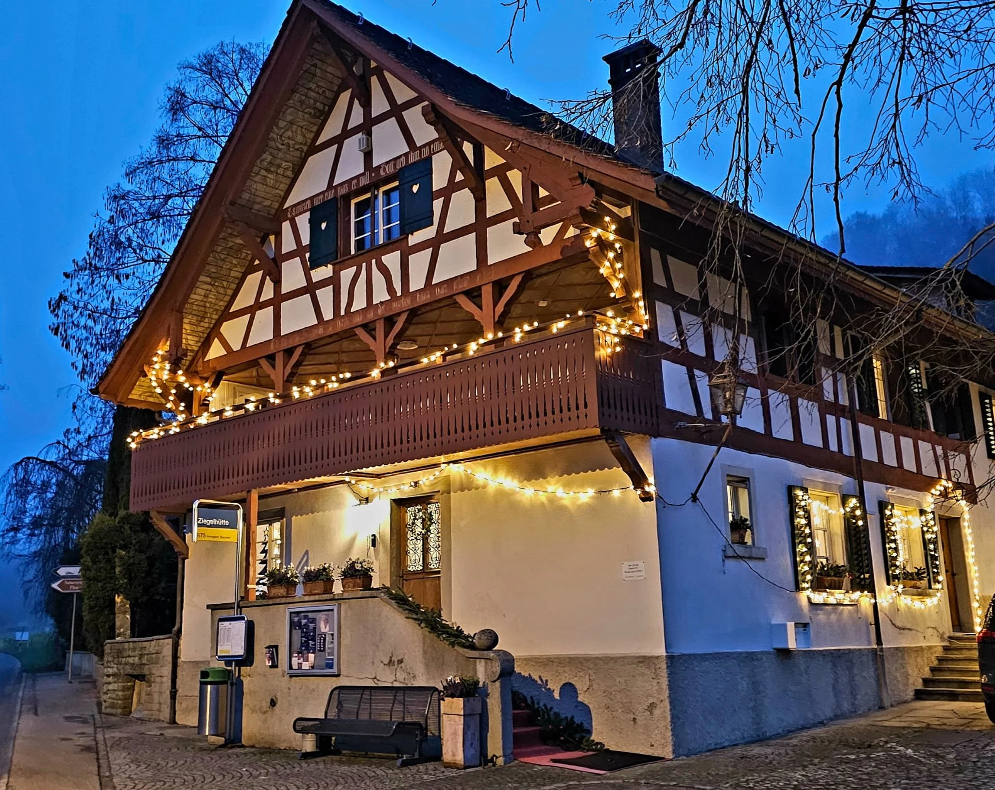 Die Ziegelhütte bereit für die Stubete