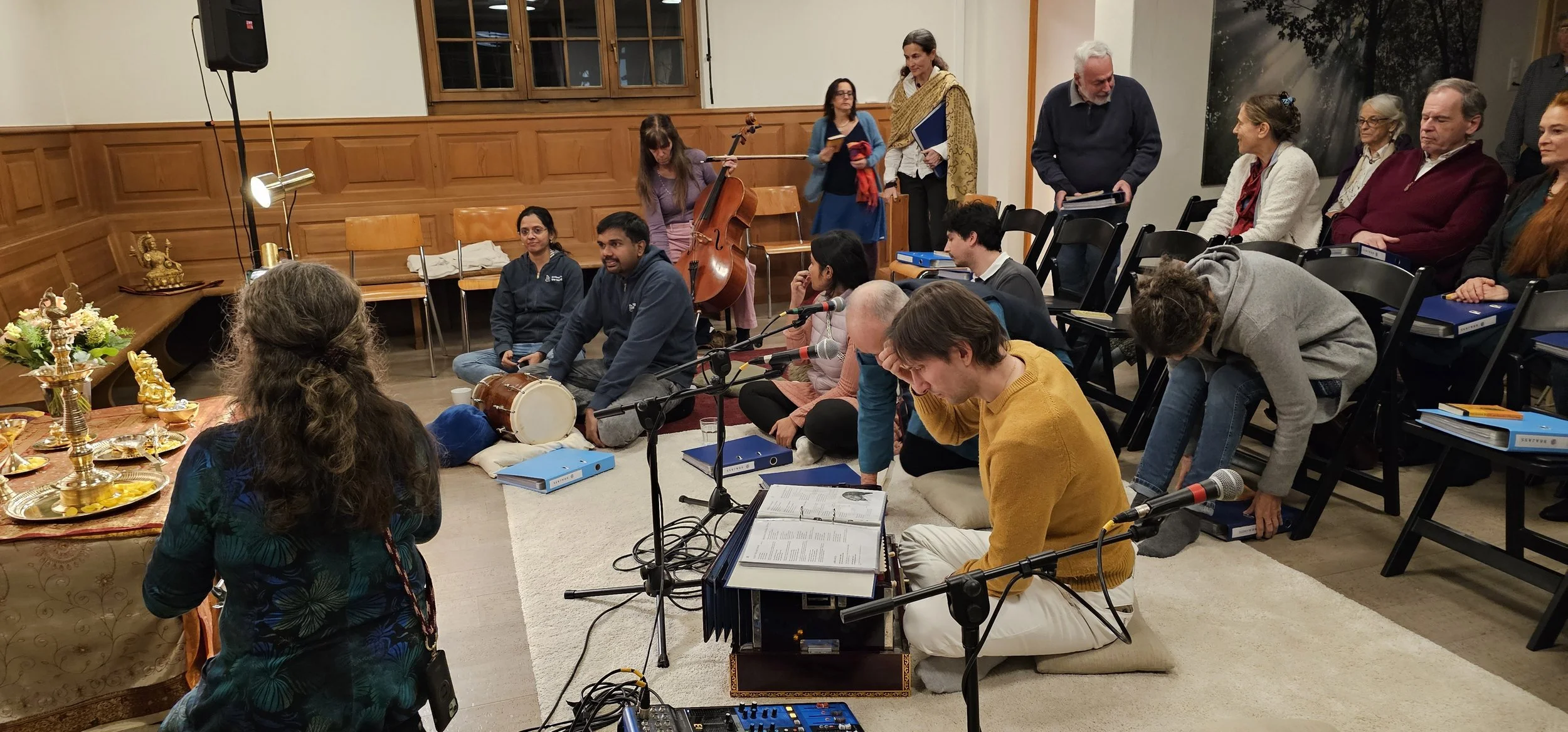 Nach dem gemeinsamen Singen ...