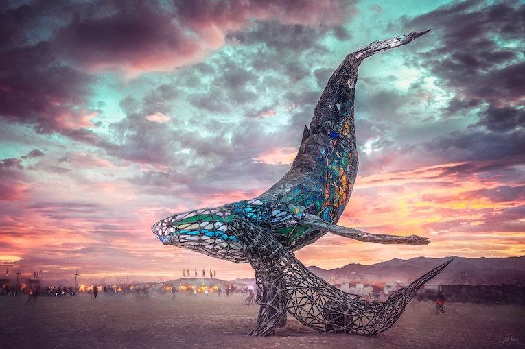 The Space Whale at Burning Man 2016